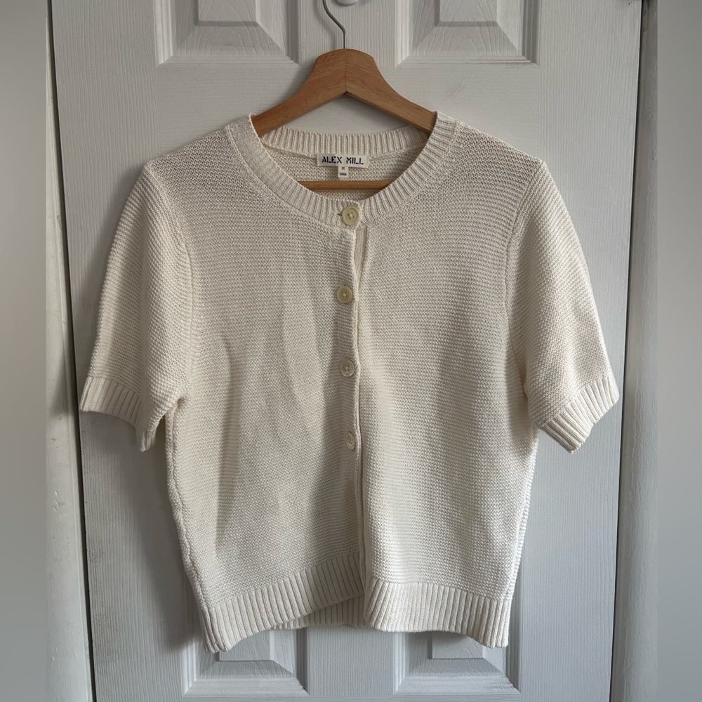 Alex Millie Elle Short Sleeved Cardigan Sweater